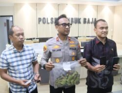 Polsek Lubukbaja Amankan 74 Cartridge Vape Berisi Narkoba di Hotel Nagoya Inn