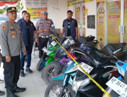 Polsek Sagulung Ringkus Kawanan Curanmor, 17 Unit Motor Disita