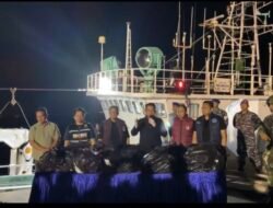 Operasi Gada Wira 26: KRI Kerambit-627 Gagalkan Penyelundupan Narkoba 1,3 Ton di Perairan Kepri